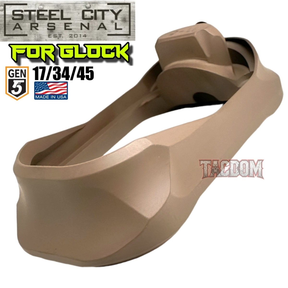 STEEL CITY ARSENAL for GLOCK 17 34 45 GEN 5 V2 ENHANCED MAGWELL