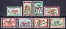 CONGO, P.R. — SCOTT 268-275 — 1972 FAUNA SET — MNH — SCV $15