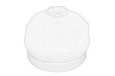 Für OE FIAT 55231346 Cap, oil filter housing 55231346 Oil filter housing cover
