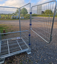 Galvanised Steel Wire Mesh Stillage Pallet Cage with Swing Gate Hinged Door