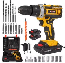 Schlagbohrschrauber 18V mit Zubehörset + Akkus - Multi Kit...