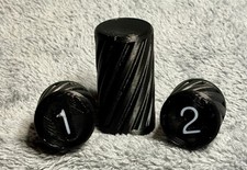Joint Protector for Pool Cue Radial joint 3 piece Set Black with White numbers
