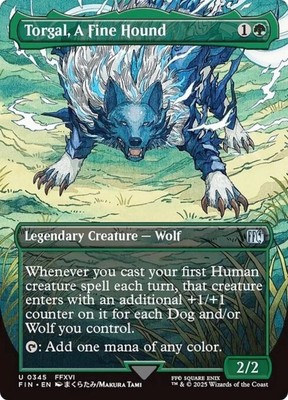 Torgal, A Fine Hound Borderless FIN 345 Uncommon MTG