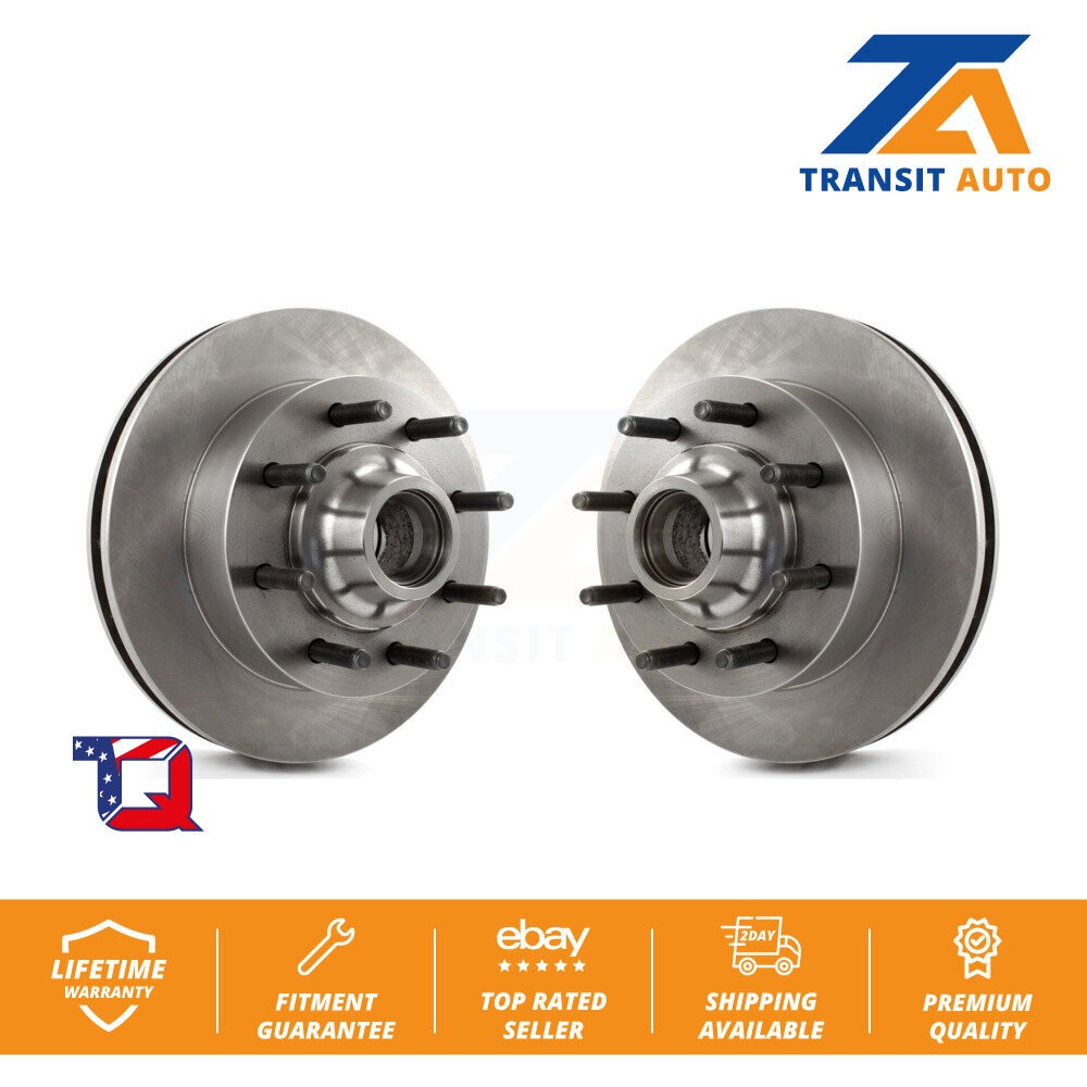 Front Disc Brake Rotors Pair For 2003-2004 Ford F-350 Super Duty F-250 Excursion