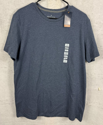 Denver Hayes Modern Fit Stretch Extensible T Shirt Blue S/S Tee Mens Large NEW