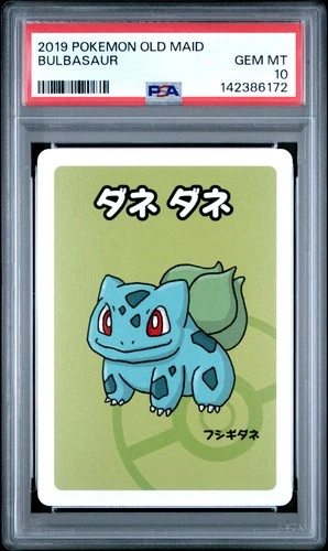 2019 POKEMON OLD MAID BULBASAUR PSA 10