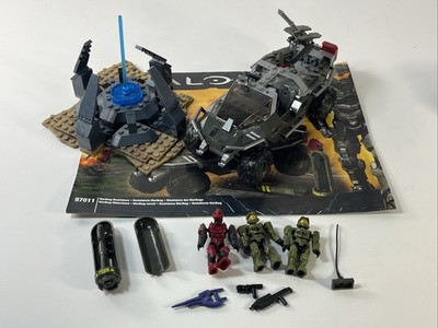 Halo Mega Bloks Warthog Resistance #97011 used assembled complete w manual