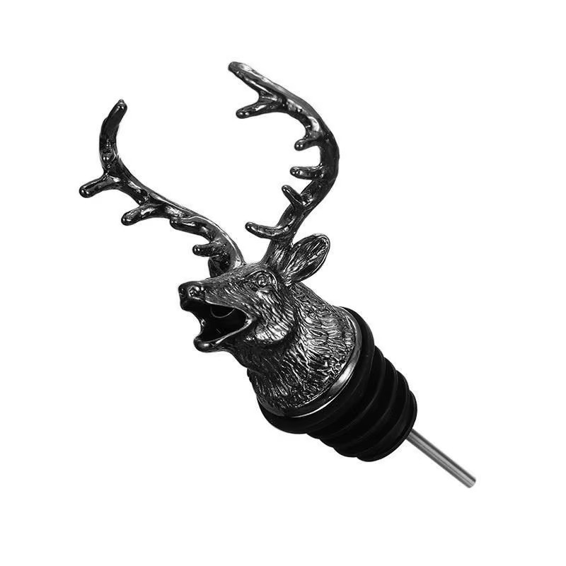 Stag/Elk/Deer Head Wine Pourer Bottle Stopper Decanter Pour Spout Bar Ware Tools