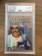 1997 Topps Finest Mike Piazza Masters Refractor #50 PSA 10