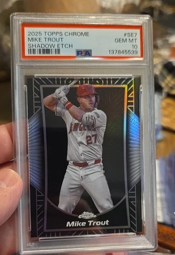 2025 Topps Chrome - Shadow Etch Mike Trout #SE7 PSA 10 🔥