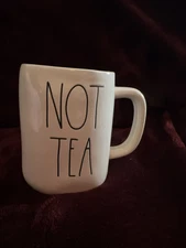 Rae Dunn Large Coffee Mug /Hot Cocoa Says “Not Tea”