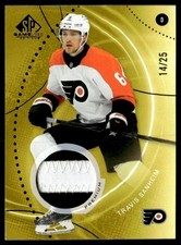 2025-26 SP Game Used Gold Premium Memorabilia 14/25 Travis Sanheim #128