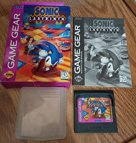 Sonic Labyrinth CIB (Sega Game Gear, 1995) complete in box, working!