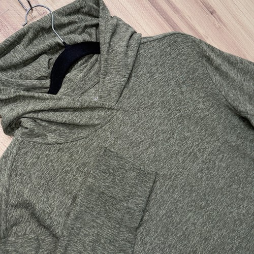 Outdoor Voices Hoodie Medium Heather Green Long Sleeve Performance Stretch
