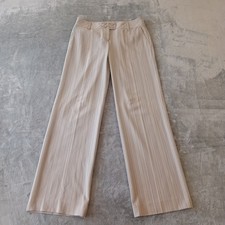 Ann Taylor Loft Dress Pants Womens Size 6 Gray Striped 31x31.5 Mid Rise Pockets