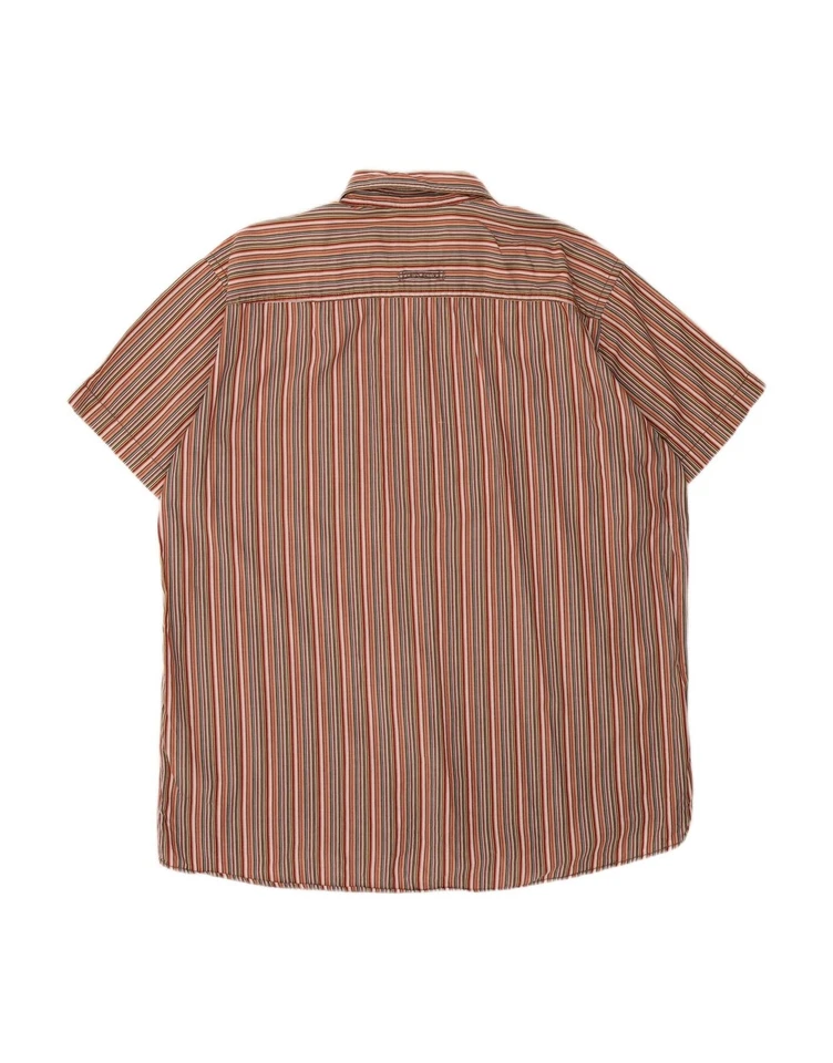 Camisa CAMEL ACTIVE Para Hombre Manga Corta XL Multicolor Rayas Algodón CD06 Foto 2 de 3