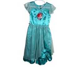 Disney Collection Ariel Dress Girl's 4 Teal The Little Mermaid Princess