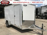 ACTIONS ALL ALUMINUM 6 X 12' SINGLE AXLE CARGO W/BARN DOOR!!