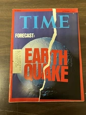 Time Magazine September, 1975 Forecast Earth Quake