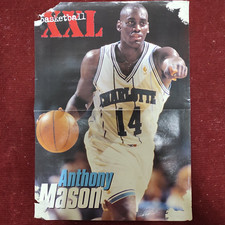 Fold Out Poster Basketball Sports NBA Anthony Mason Shawn Kemp Chicago 40x30 cm