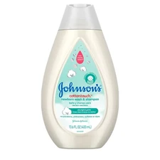 Johnson's CottonTouch for Newborn Baby and Toddler Bath Shampoo and Body Wash, 1