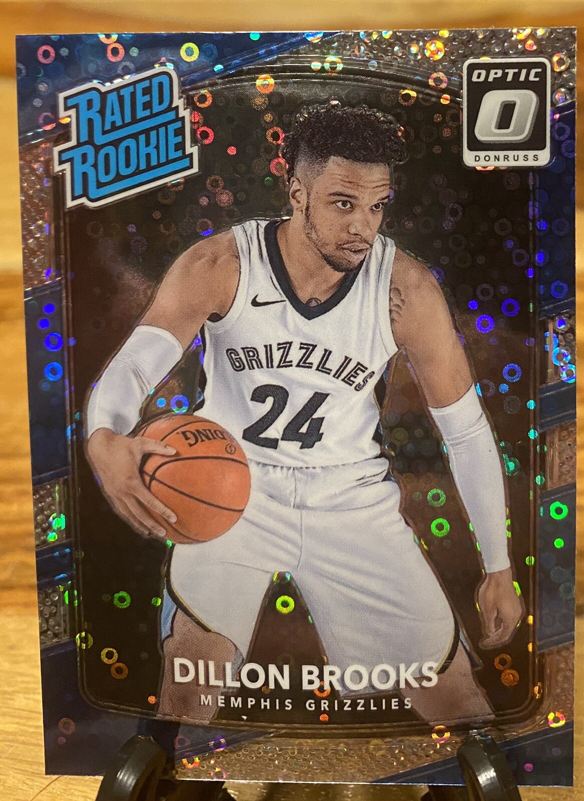 2017 Optic #152 Dillon Brooks Rated Rookie Silver Holo Fast Break Disco Prizm RC