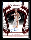 2023-24 Panini Flawless FP-TRY Trae Young Flawless Ruby Auto 9/15 Atlanta Hawks