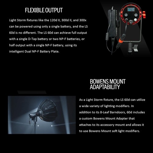 Aputure LS 60d LED Video Light,60W 5600k Daylight Focusing Light + Lantern 90cm - Picture 6 of 12