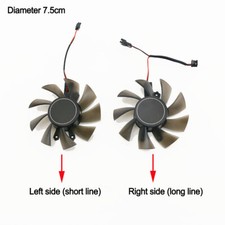 75mm For GTX1050 1050TI V4 Graphics Card Cooling Fan GA82S2H FD8015H12S 2-wire