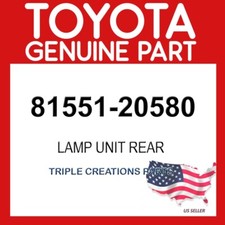 Toyota Genuine 8155120580 Lens Rear Combination Lamp RH 81551-20580 OEM