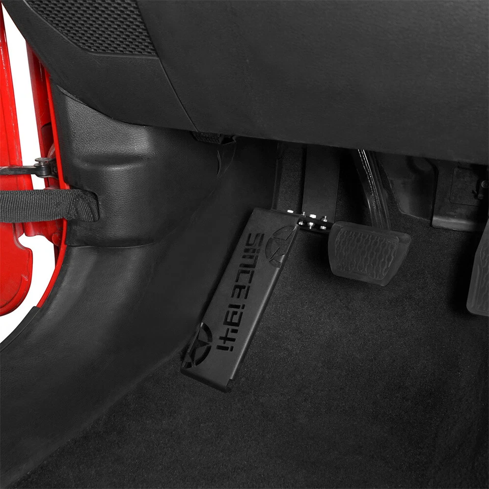 Driver Side Foot Rest Dead Pedal Pad for Jeep Wrangler JL Gladiator JT 2018-2025 Foto 3 de 4