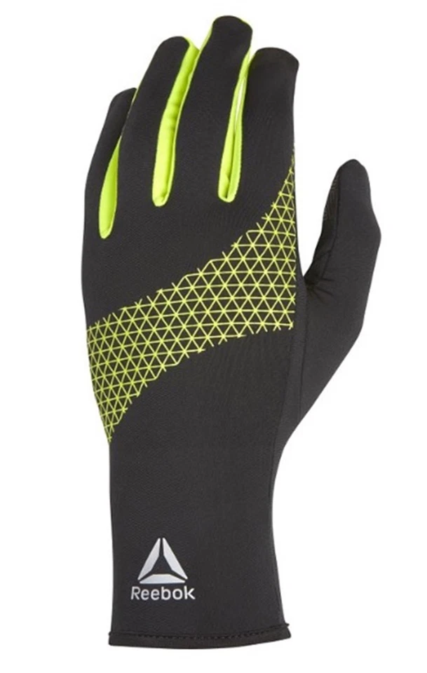 Guantes de punto para correr Reebok negro silicona lycra fútbol Touch Glove R... - Imagen 2 de 4