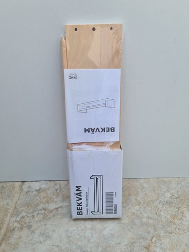 New & Sealed Ikea BEKVAM Spice Rack Jar Shelf Design By Nike Karlsson Pale Wood - Picture 5 of 8