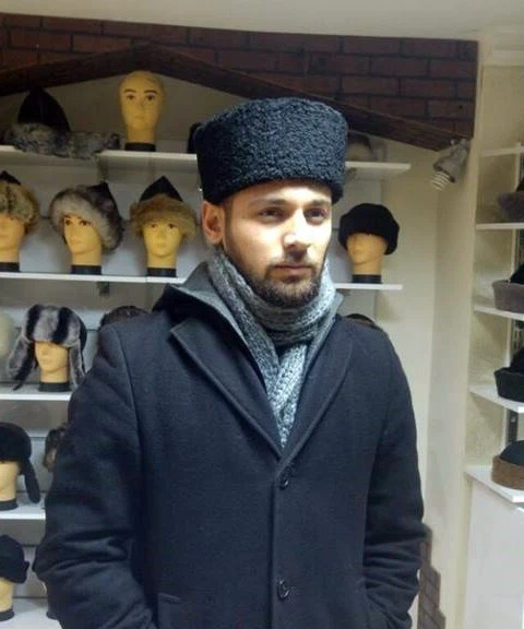 Sombrero Cáucaso - Piel de oveja negra - Unisex - Cuero hecho a mano - Sombrero Papakha Foto 4 de 4