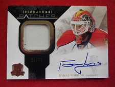 2010 The Cup Tomas Vokoun signature patches autograph   #ed 3 of 75 gu jsy