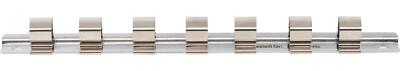 BGS Aufsteckschiene mit 7 Clips | 12,5 mm (1/2'')