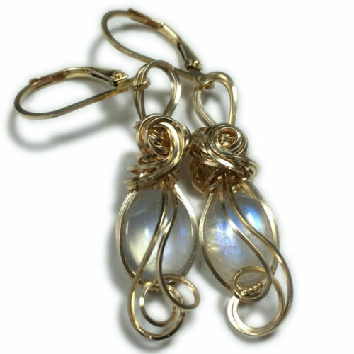Boucle d'oreille pendante pierre arrondie colorée - Femme - Argent 925