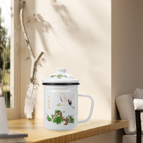 Teeleck Emaille Tasse Büro Reisen Emaillierter Retro-Emaille-Tasse - Bild 11 von 12