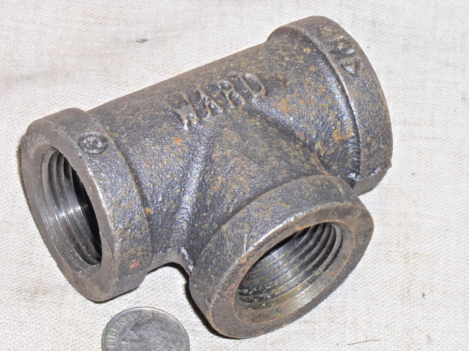 NEW WARD 3/4"INCH F-F-F FEMALE BLACK IRON PIPE TEE FITTING 3 WAY ADAPTER ADAPTOR