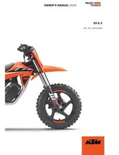 KTM Owners Manual Book Guide 2025 SX-E 2
