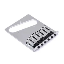 KD By AxLabs Tele Style Bridge - 6-Saddle, 4-Screw Mount - Chrome