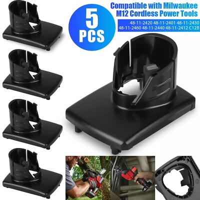 5Pcs Battery Plastic Case Top Shell Cover for Milwaukee M12 Cordless Power Tools