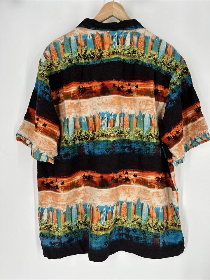 Camisa de campamento hawaiana It’s 5 O’Clock Somewhere MARGARITAVILLE para hombre talla L - SEDA Foto 3 de 4