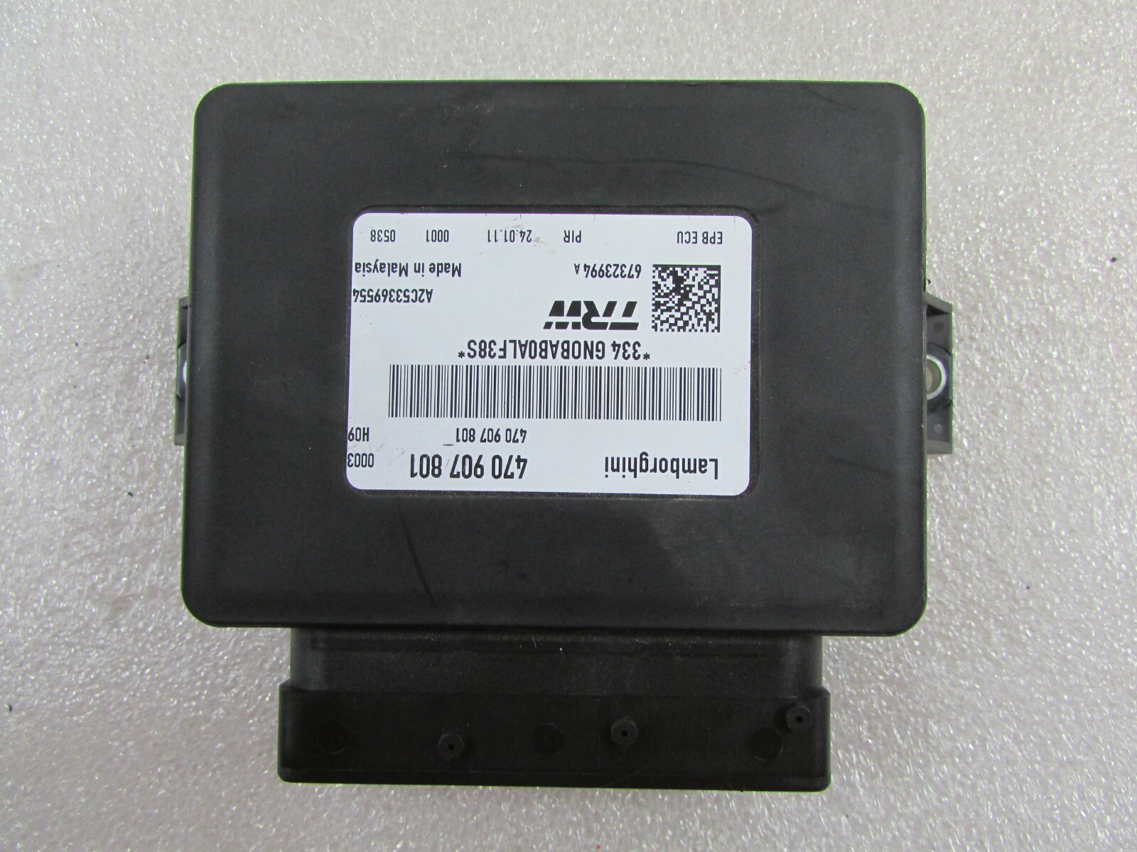 Lamborghini Aventador, EPB Control Unit, Used, P/N 470907801