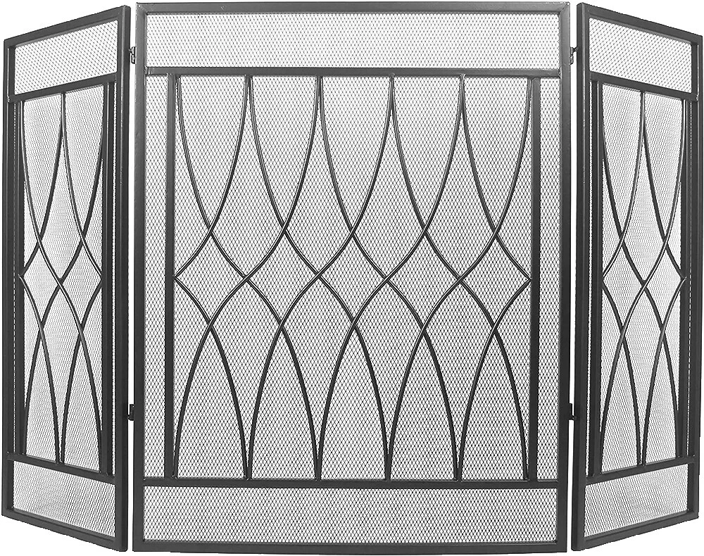 Pantallas y puertas de metal para chimenea