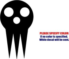 Vinyl Decal Sticker - Soul Eater Skull 03 Car Truck Bumper Window JDM Fun 7"
