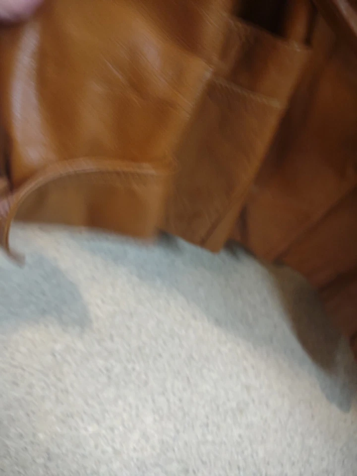 Vintage 80s Tannery Leather Jacket Caramel Belted Medium. Jacket  Women’s 11/12 - Image 3 of 4