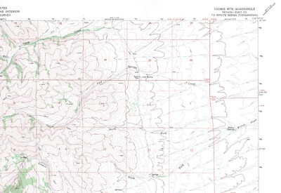 Loomis Mtn., Nevada 1968 Vintage USGS Topo Map 7.5 Quadrangle Topographic