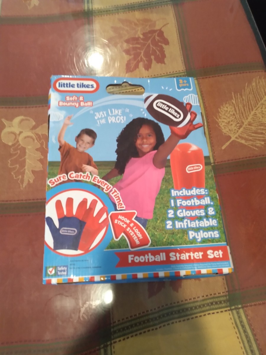 little tikes football starter kit Used condition Missing a glove