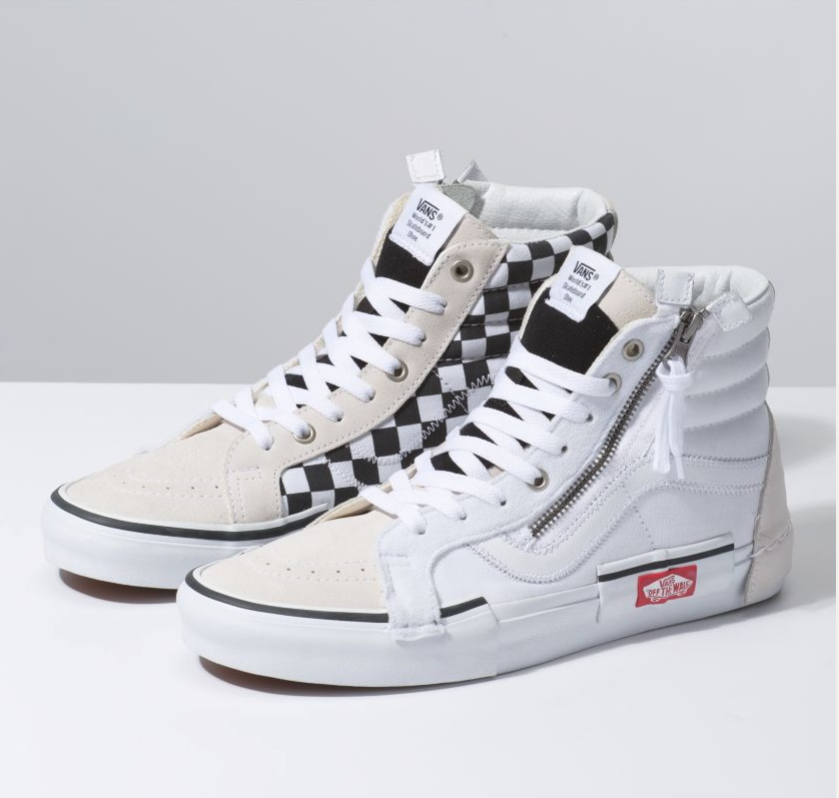 vans sk8 hi checkerboard cap